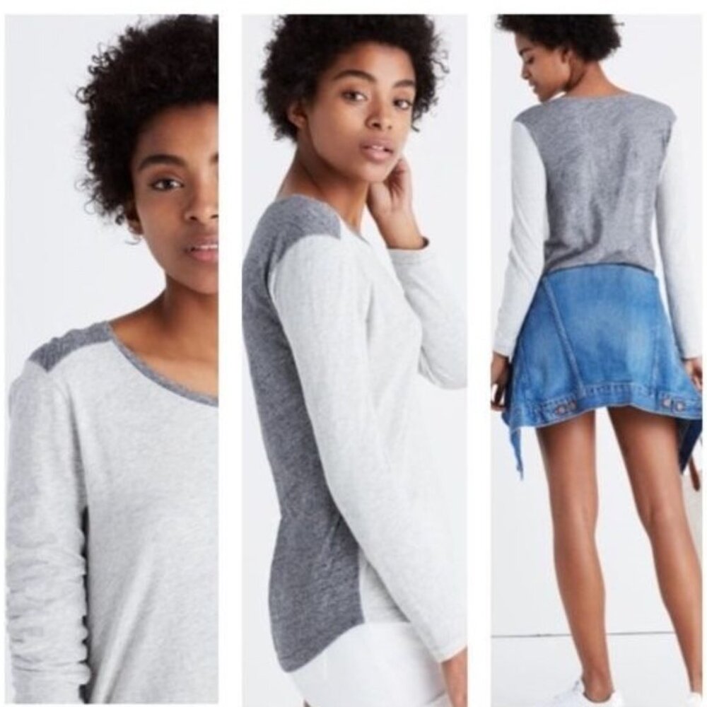 Madewell Whisper Cotton Shirt (Gray) S